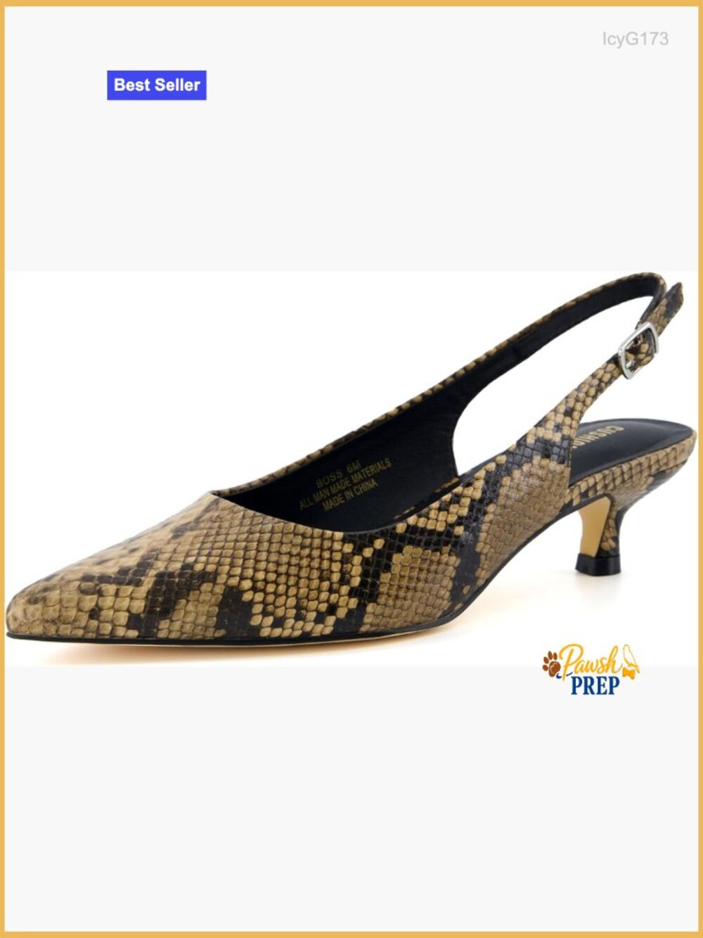 Kitten Heel Sling Back Dress Shoe with Memory Foam - Wide Widths